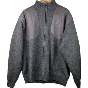 Beretta Sweater Mens XL Wool Jacket Full Zip Windstop Hunting Outdoor Full Zip